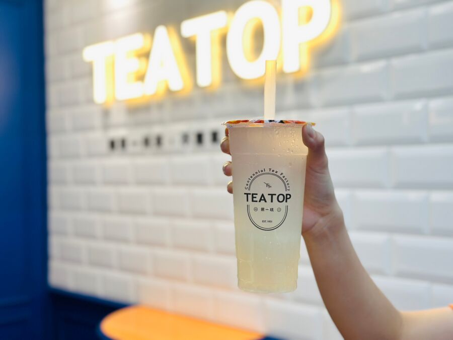TEA TOP情人節新品！全台首創「白月光QQ」登場　咀嚼系飲料超解渴