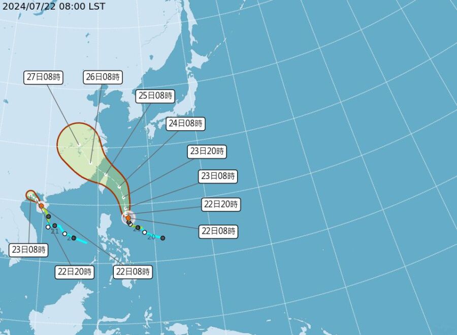 凱米颱風來了！周三、四影響最明顯　這「五」縣市有望放颱風假
