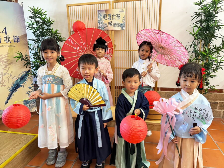 圖／五股守讓堂免費漢服的體驗活動將持續至8月底。（新北市立圖書館提供）