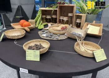 圖／「地球自造野菜香」特展即日起於新北市政府一樓大廳展至9月27日。（記者陳志仁攝，2024.09.18）