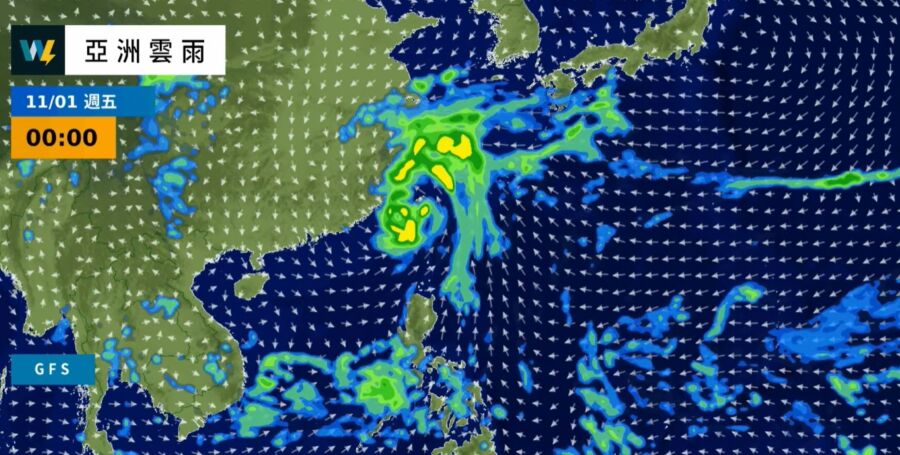 康芮「颱風眼又大又明顯」！全台風雨最強時間曝光