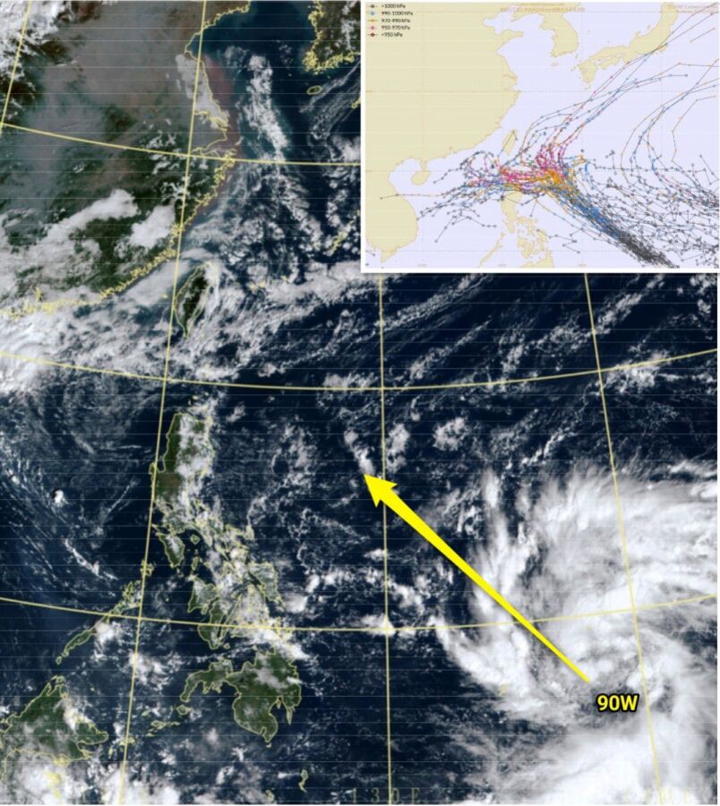 颱風「銀杏」最快今晚生成！最接近台灣時間曝光