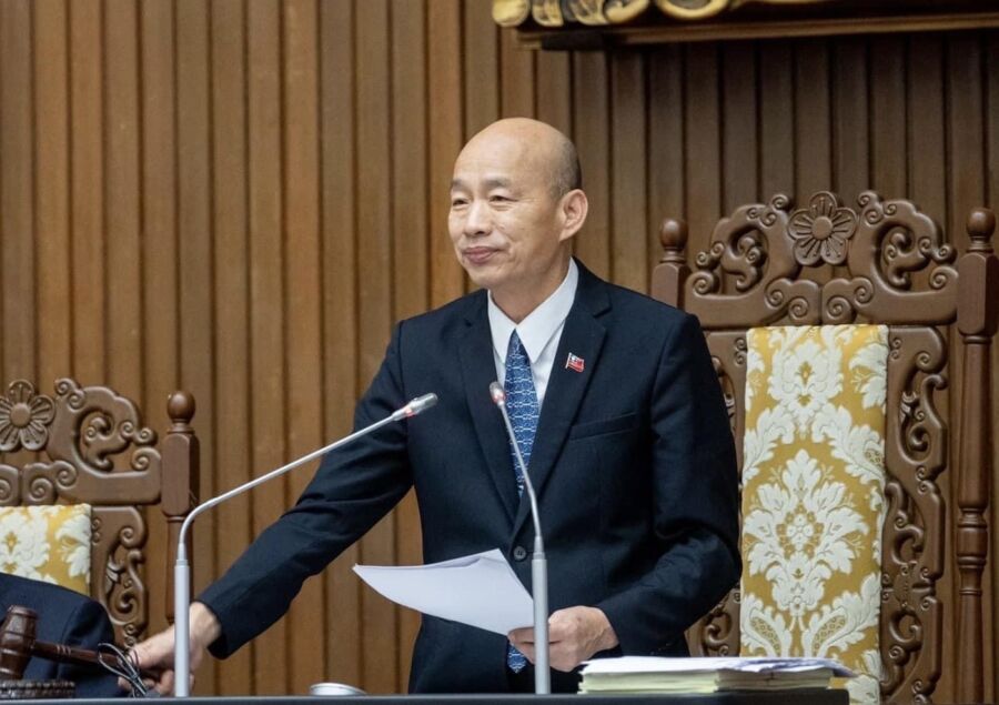 圖／立法院長的功能越來越僅剩象徵作用，國會生態在變，當多數黨輾壓少數黨時，喬事文化就不復存在了。（翻攝韓國瑜臉書）