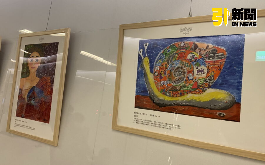 圖／第十屆「彩繪希望」巡展於2月1日至3月24日，在亞東醫院北棟二樓門診區走廊展出。（記者陳志仁攝，2025.02.06）