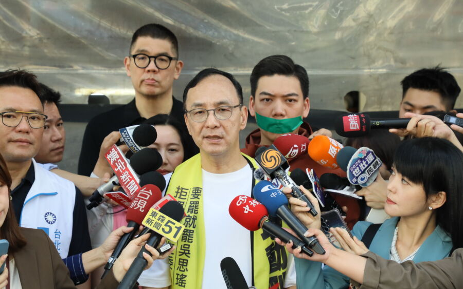 圖／國民黨主席朱立倫直言，司法與檢調單位若只辦藍不辦綠，最後反彈的是民意。（國民黨提供）