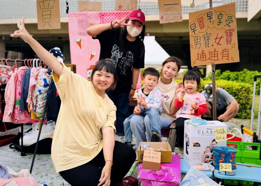 圖／十三行博物館與全台最大親子二手市集品牌合作於5月3日至4日舉辦「十三綠時尚-草地拾光X小樹市集」活動。（十三行博物館提供）