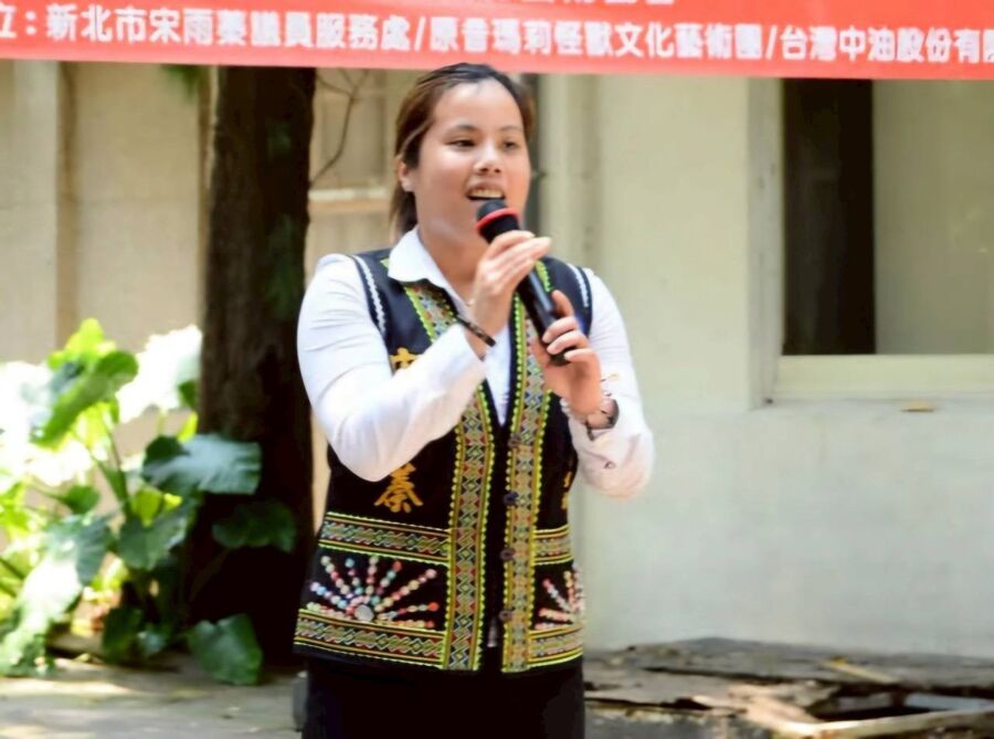圖／新北市議員宋雨蓁說，民進黨政府一方面高喊減碳，另方面卻讓台灣深陷火力依賴，空氣品質與國際競爭力雙輸。（新北市議員陳偉杰提供）