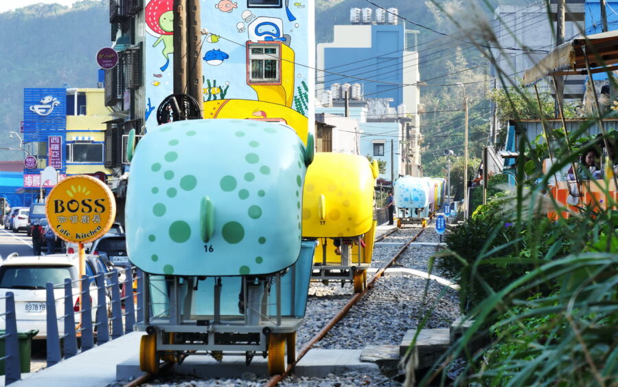 圖／圓滾滾的深澳自行車造型，相當討喜可愛。（新北市政府觀光旅遊局提供）