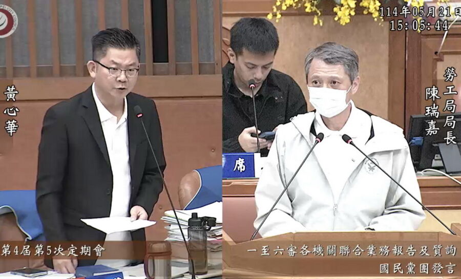 圖／「理工男」之稱的黃心華首度系統性整理出高風險熱傷害的職業類別，依據環境暴露條件與工作型態。（新北市政府勞工局提供）