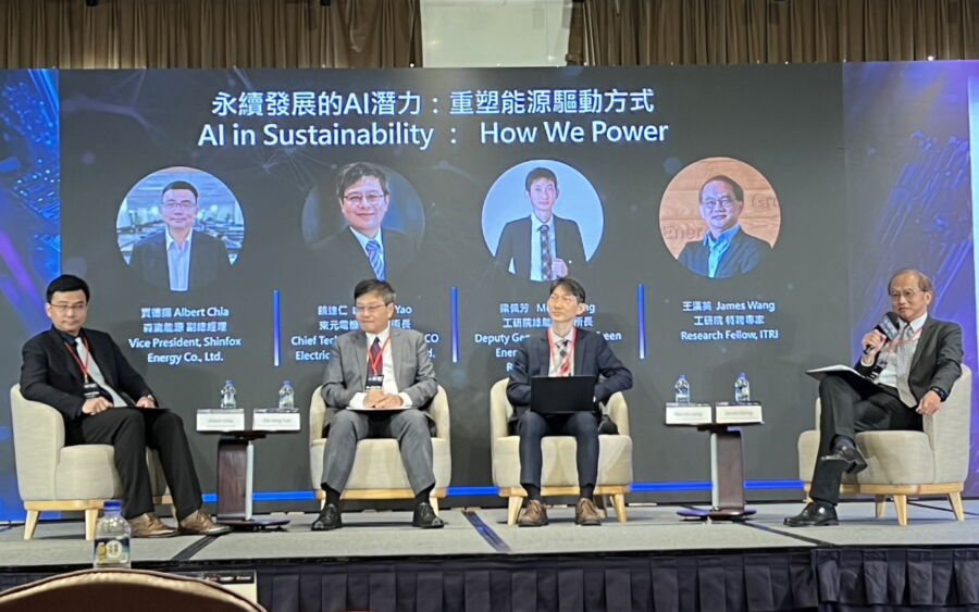 圖／森崴能源副總經理賈德揚表示，重塑能源驅動方式，是AI世代永續發展的重要契機，利用AI打造虛擬電廠將是能源產業的重要一步。（森崴能源提供）