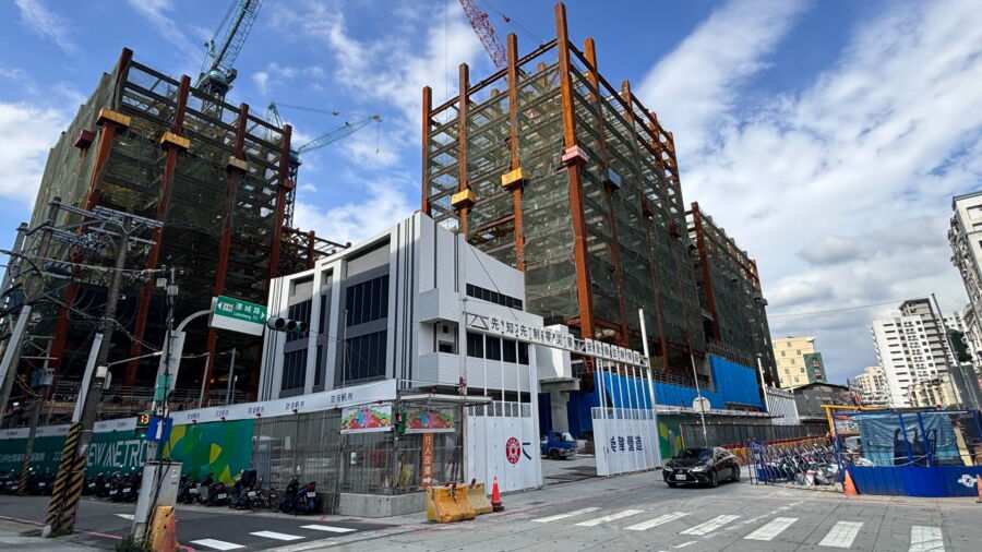 圖／中和區連城路、錦和路一帶大批預售屋成交，第1季申報件數及成交總金額增加最多。（新北市政府地政局提供）
