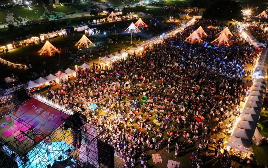 圖／2025年新北春紛節2天內共吸引58.6萬人次參加。（新北市政府高灘地工程管理處提供）