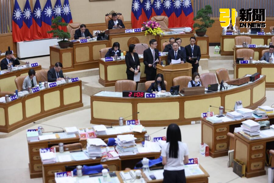 圖／「林口阿姨」新北市議員蔡淑君20日在議會市政總質詢時，呼籲市府盡速啟動「文小五」學校設置。（記者陳志仁攝，2025.06.20）