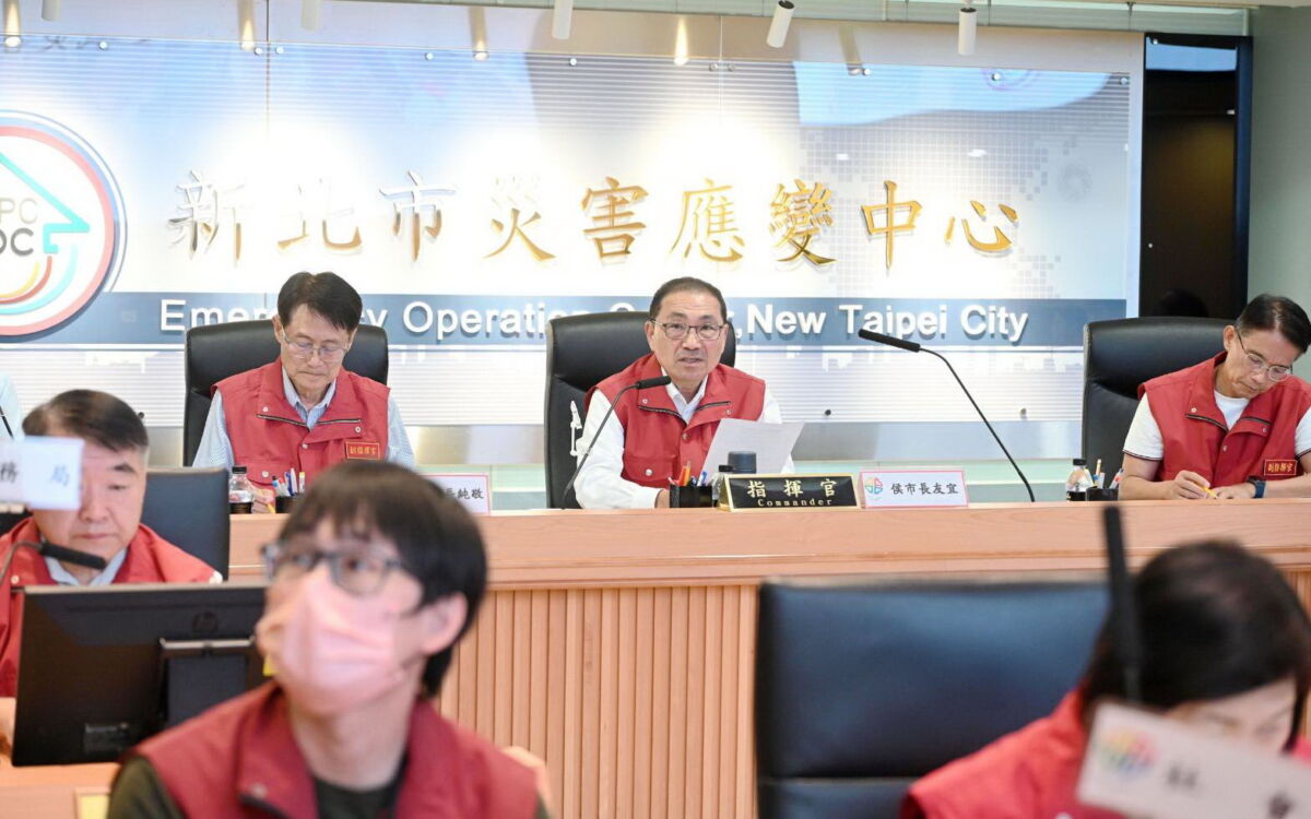 新北一級應變應對丹娜絲　侯友宜籲市民加強防颱