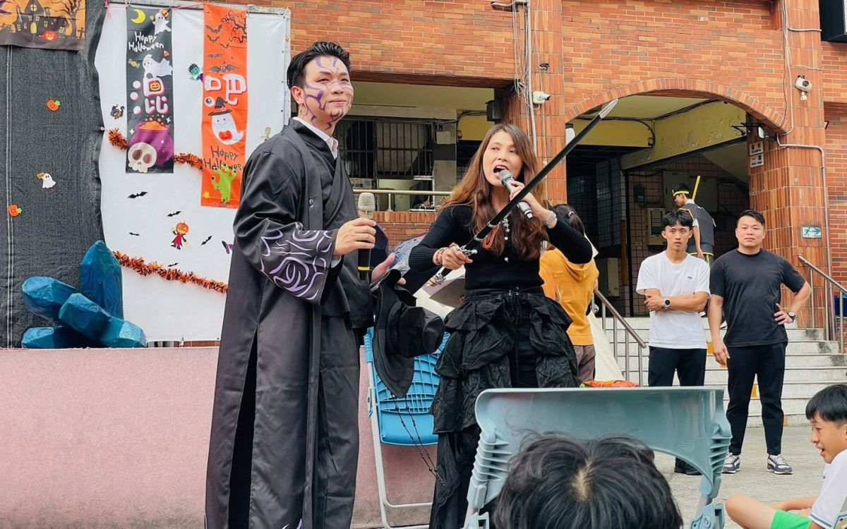 雨水坑變共學地 呂家愷助育林校園煥然一新 雨水坑變共學地 呂家愷助育林校園煥然一新