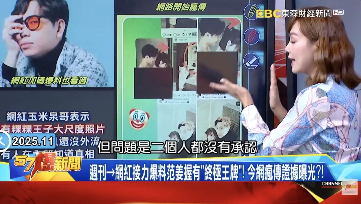 網瘋傳「裸擁照」疑似王子粿粿　浴室比對照曝光！名嘴揭關鍵一致