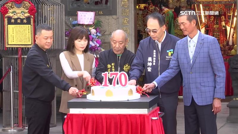 圖／艋舺青山宮被列為台北市市定古蹟，適逢建宮170週年。（翻攝 三立新聞）