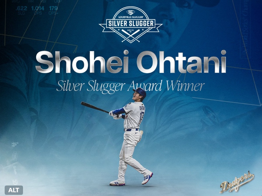 大谷翔平三連霸！奪第4座銀棒獎　超越鈴木一朗締造新傳奇