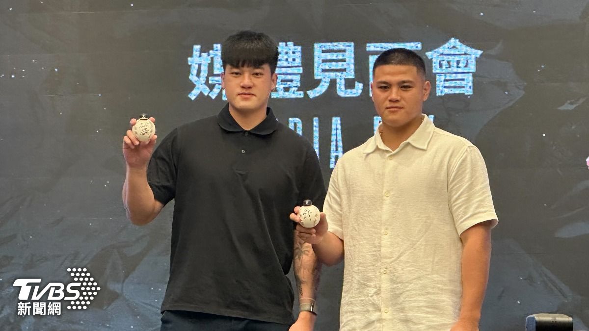 圖/旅美李灝宇、莊陳仲敖回台分享本季心情。(TVBS 提供)