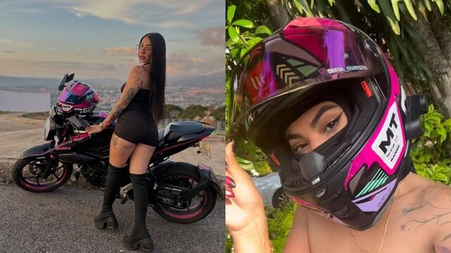 圖／哥倫比亞25歲重機網紅凱倫生前熱愛騎乘Suzuki Gixxer，在社群擁有超過4萬粉。（翻攝自 Instagram@sofia_quiroz10）