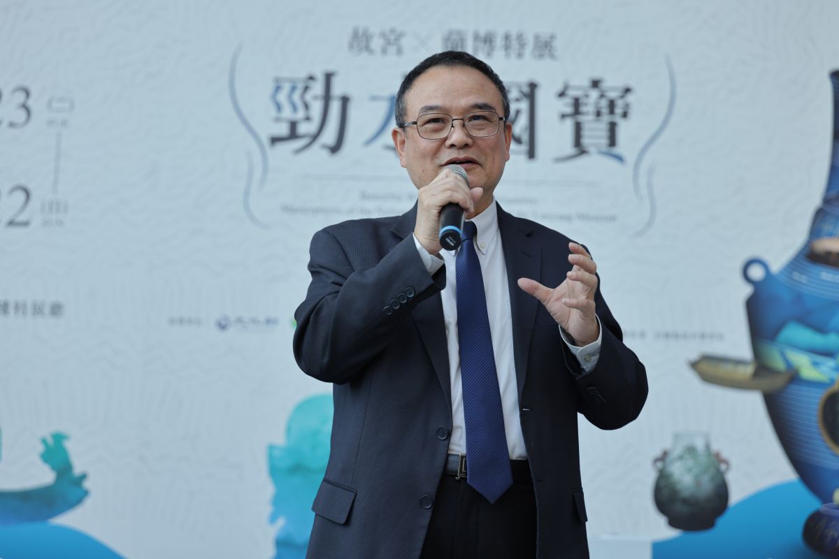 圖／故宮蕭宗煌院長表示，國寶安全來到宜蘭，是雙方團隊長時間的準備與專業合作。（蘭博館 提供）