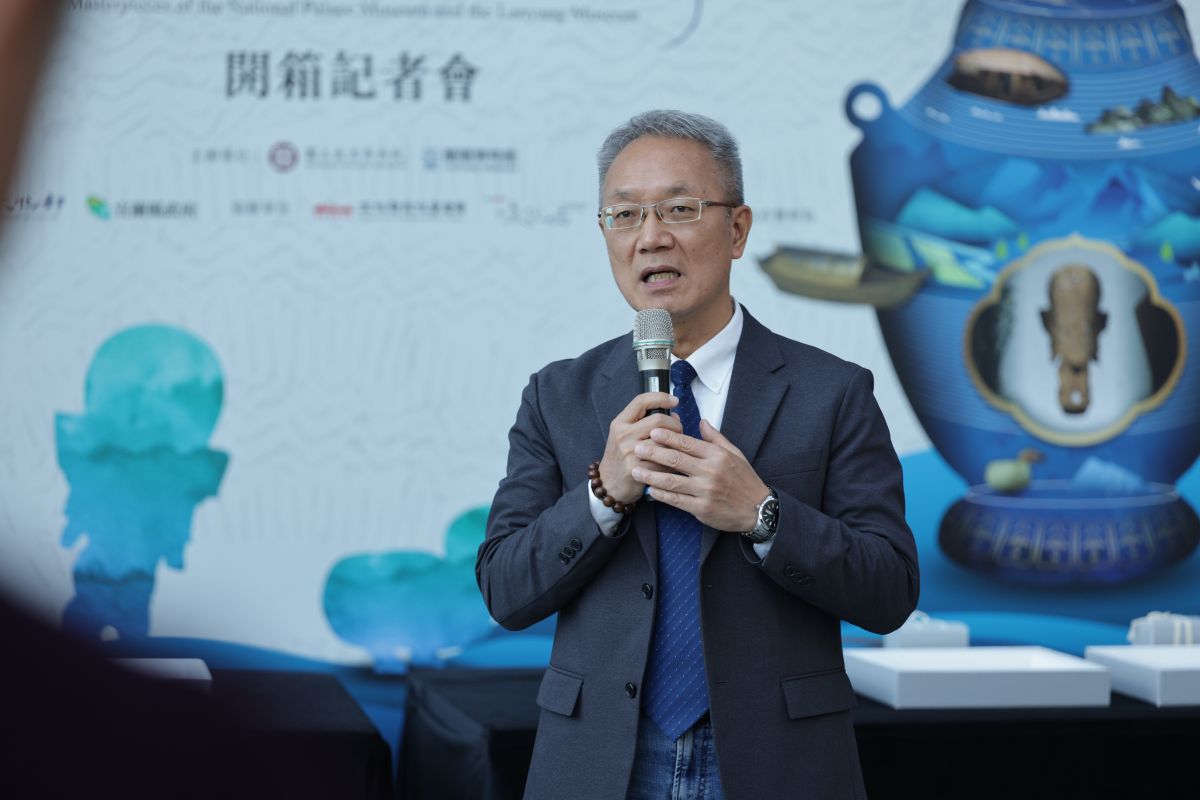 圖／林茂盛代理縣長表示，透過兩年多來與故宮密切合作，促成世界級的國寶文物在宜蘭展出。（蘭博館 提供）