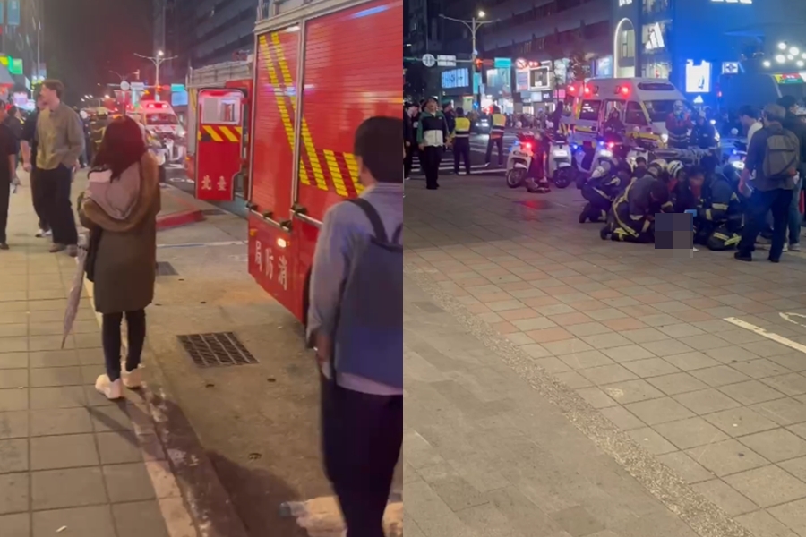 圖／張文在北捷台北車站、中山商圈一帶恐怖攻擊，引起民眾恐慌。（讀者提供）