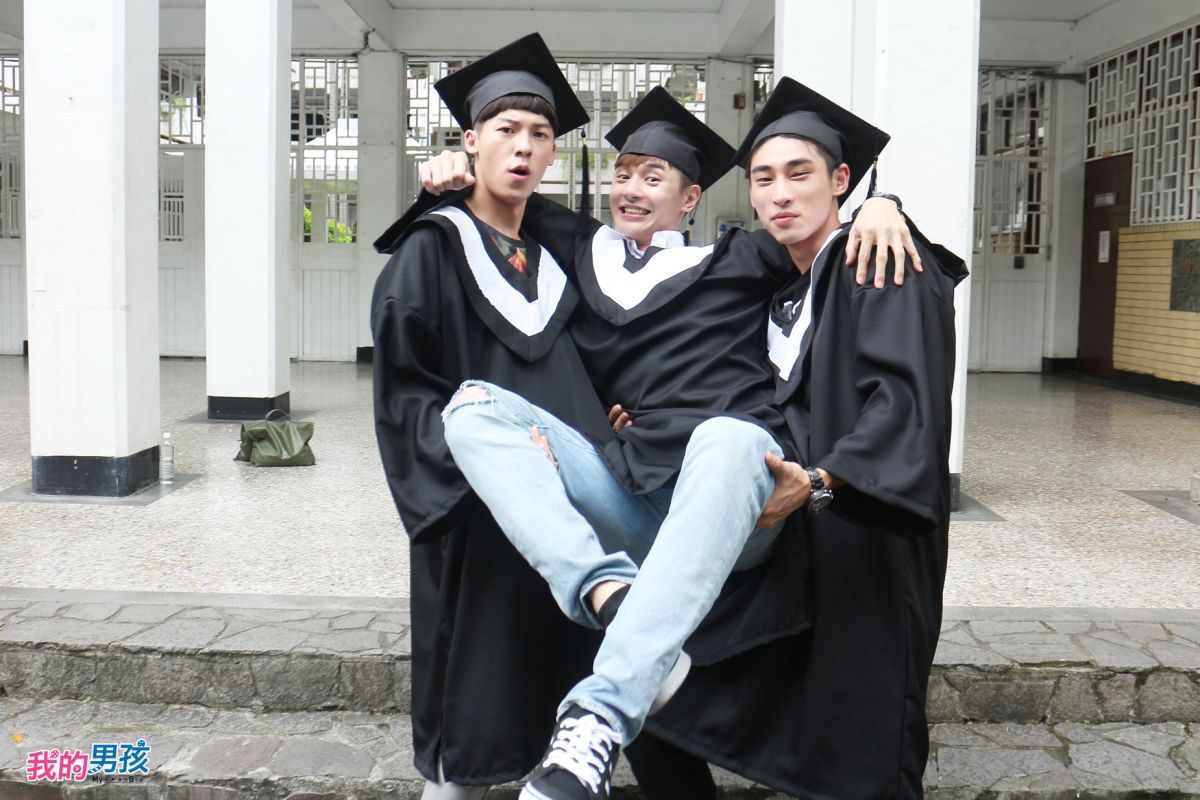  圖／章廣辰、張軒睿與許光漢3人在2017年合作偶像劇《我的男孩》後交情深厚。（翻攝 《我的男孩》臉書）