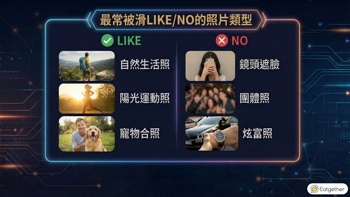 圖／交友軟體最受歡迎/不受歡迎的照片類型。（2025台灣交友年報 提供）