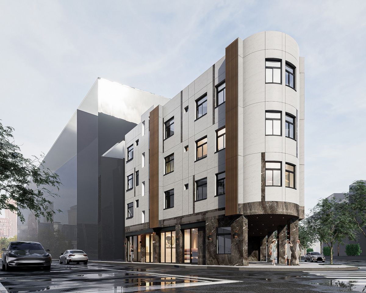 圖/三重立面修繕案更新後示意圖。(新北市政府都市更新處提供)