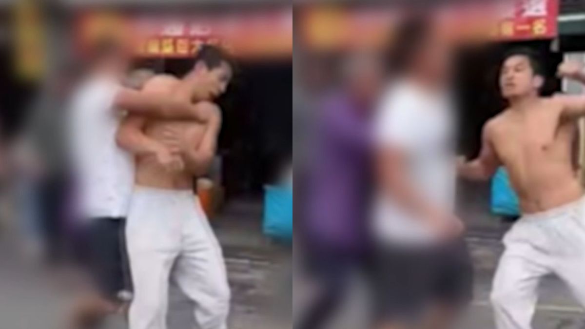 圖/高國豪與兄弟發生肢體衝突畫面曝光。(民眾提供)