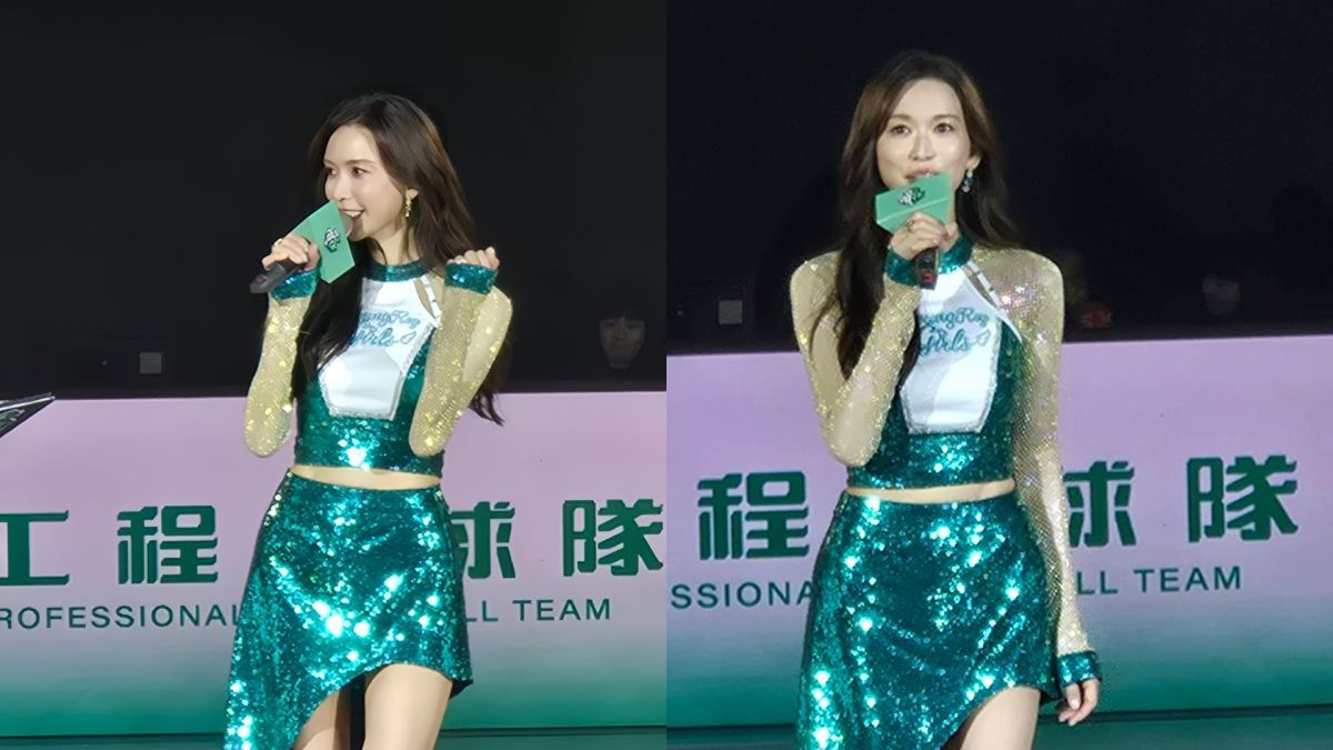 圖／「國民女神」林志玲親臨助陣「洋基工程籃球隊」站C位熱舞。（記者陳志豪攝影）