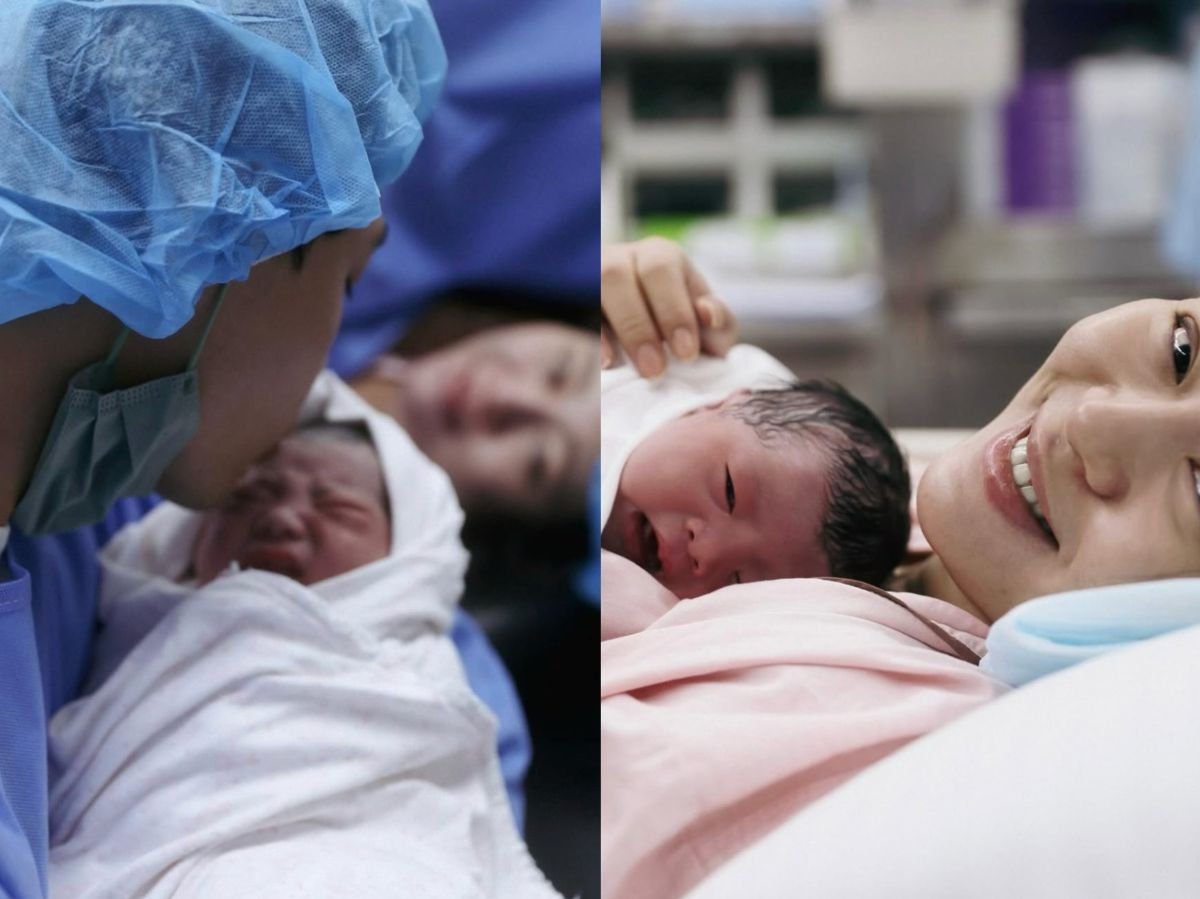 圖/劉品言近日在社群發布多張產房照片,引起關注。(翻攝自esther88 IG)