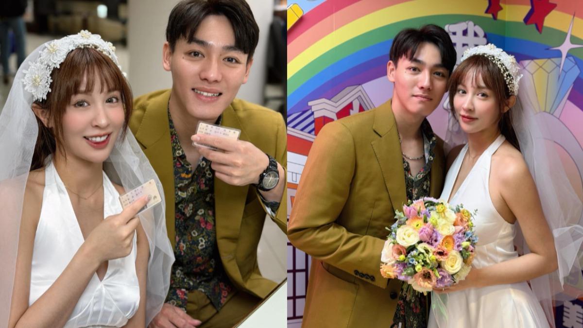 圖／啾啾2025年底與陳晨威甜蜜登記結婚。（翻攝 IG／juliaaa.49）
