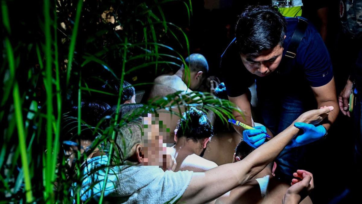 圖/馬來西亞警方在11月突襲一間僅男性專用健身水療中心。(TVBS 提供)