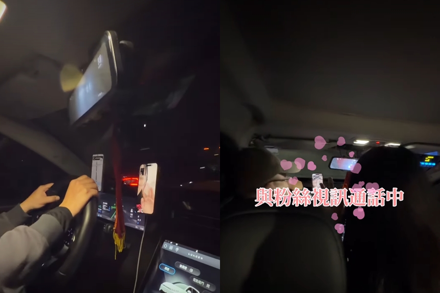 圖／李多慧在台中搭計程車，結果被運將認出，變成粉絲見面會。（翻攝李多慧IG）