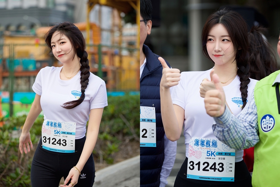 安芝儇澎湖跑馬拉松美照爆紅粉絲驚呼仙氣電暈