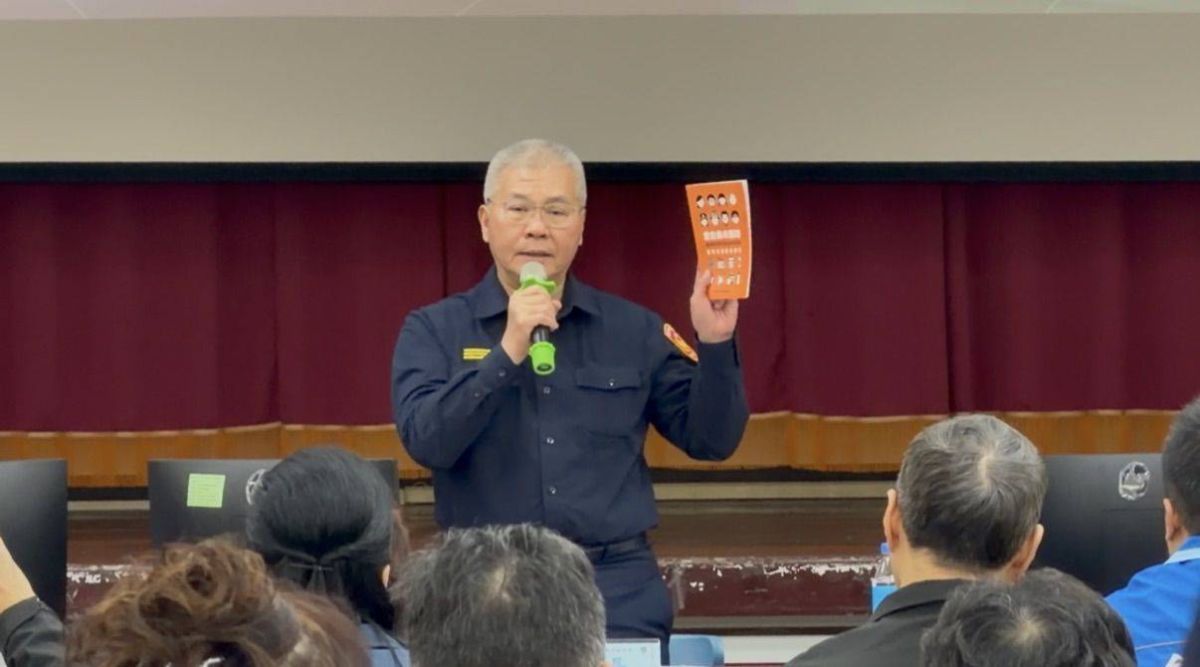 圖／局長方仰寧致詞。（中和分局提供）