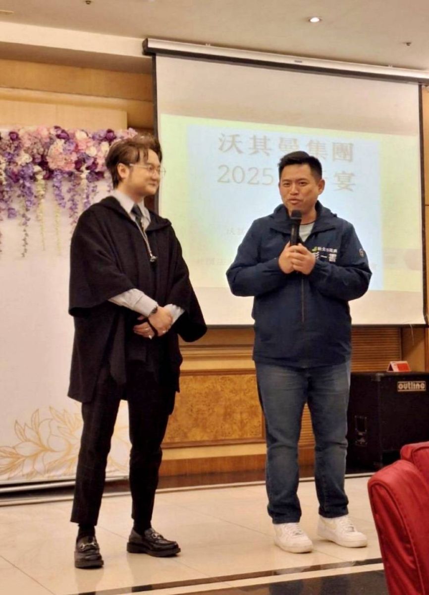 圖／新北市議員彭一書（右）與楊朴睎（左）共同推動兒少保護跨界合作。（社團法人台灣楊金發公共議題關懷紀念協會提供）
