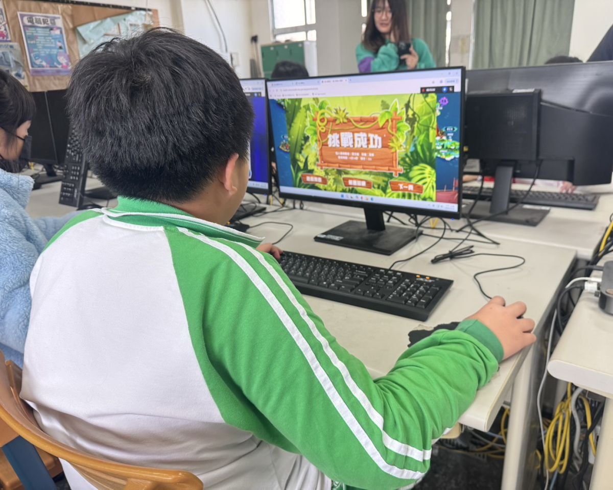 圖／修德國小學童參與遊戲。（新北市政府衛生局提供）