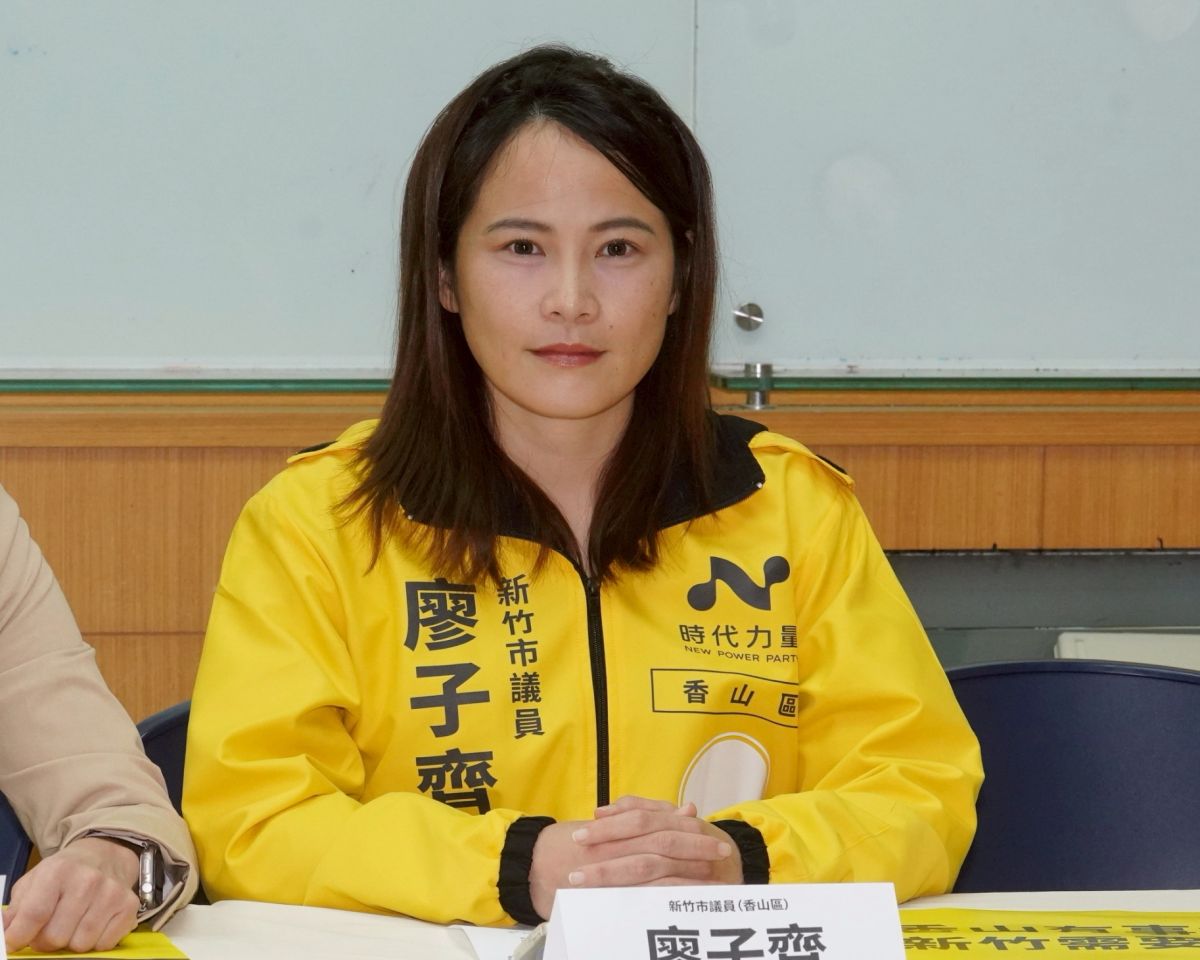 圖／新竹市香山區議員廖子齊說，「當香山有事，我願意站在第一線；當新竹需要監督與平衡，我們需要有時代力量」。（時代力量提供）