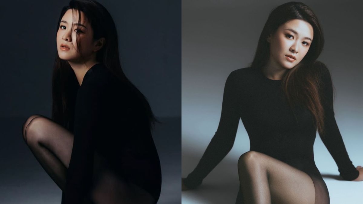 圖/31 歲的前 TVB 女星江嘉敏在社群平台分享時尚與性感照片。(翻攝 江嘉敏臉書)