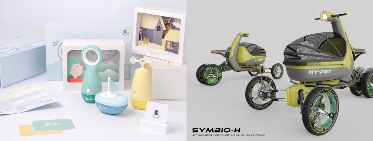 圖/(左)作品「HOO!」 (右)作品「SYMBIO-H」。(東海大學 提供)