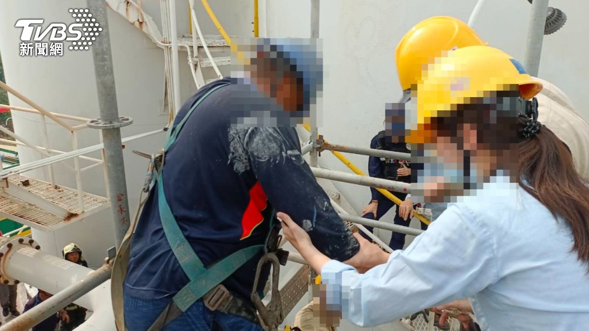 圖/台塑林園廠爆工安意外。(TVBS 提供)