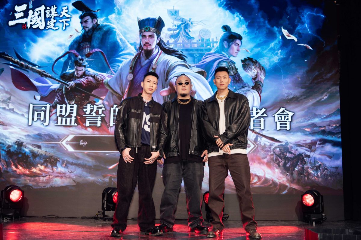 圖／「頑童 MJ116」出席《三國：謀定天下》擔任遊戲代言人。（易亨數位提供）