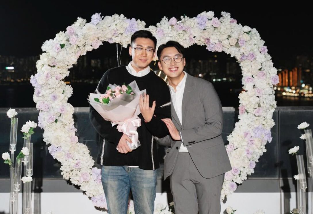 圖／香港新聞圈素有「學霸主播」美譽的陳書君（Vincentius Chan），於本14日透過個人社群平台拋出震撼彈，正式宣告結束單身生活。（翻攝自IG）