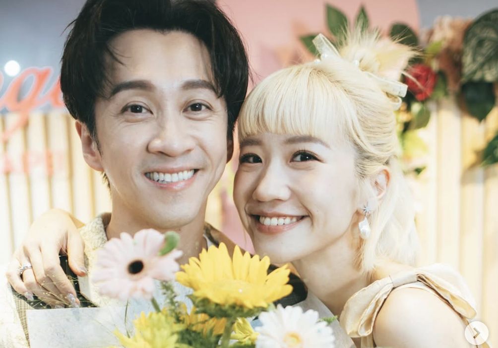 圖／知名主持人Lulu與陳漢典的婚宴，於今日在台北文華東方酒店盛大舉行，演藝圈好友紛紛獻上祝福。（翻攝自sunnygirl800424 IG）