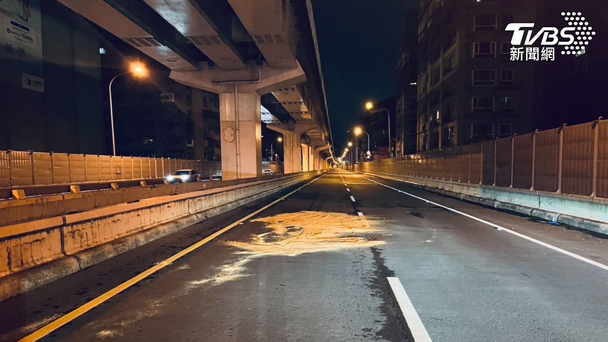 圖/新北市中和區25日凌晨2時許發生一起死亡意外。(TVBS 提供)