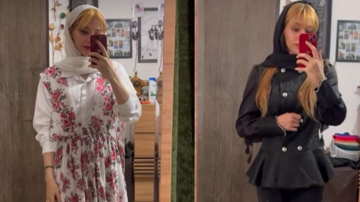 圖/主修服裝設計的23歲的阿米尼安在示威中遭槍殺,她常在IG上分享自己的作品。(TVBS 提供)