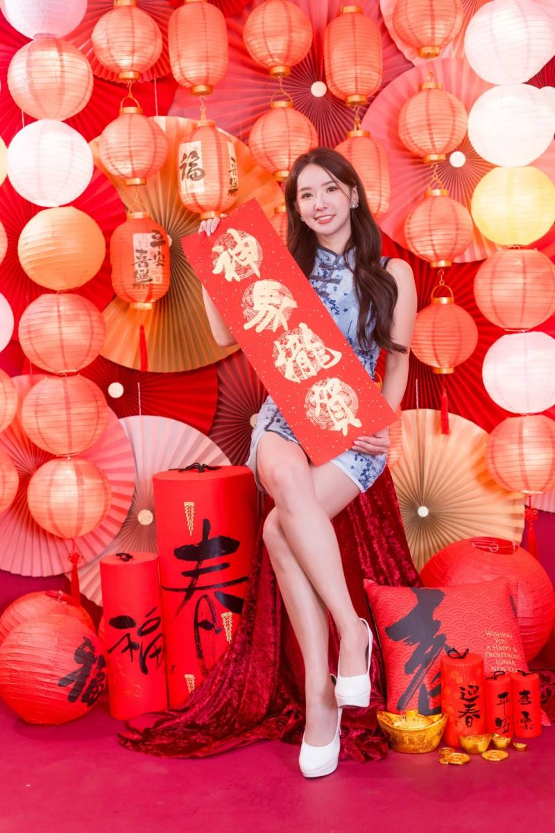 圖／富邦啦啦隊女孩禾羽預告沖繩拍寫真。（杰斯汀整合行銷提供）